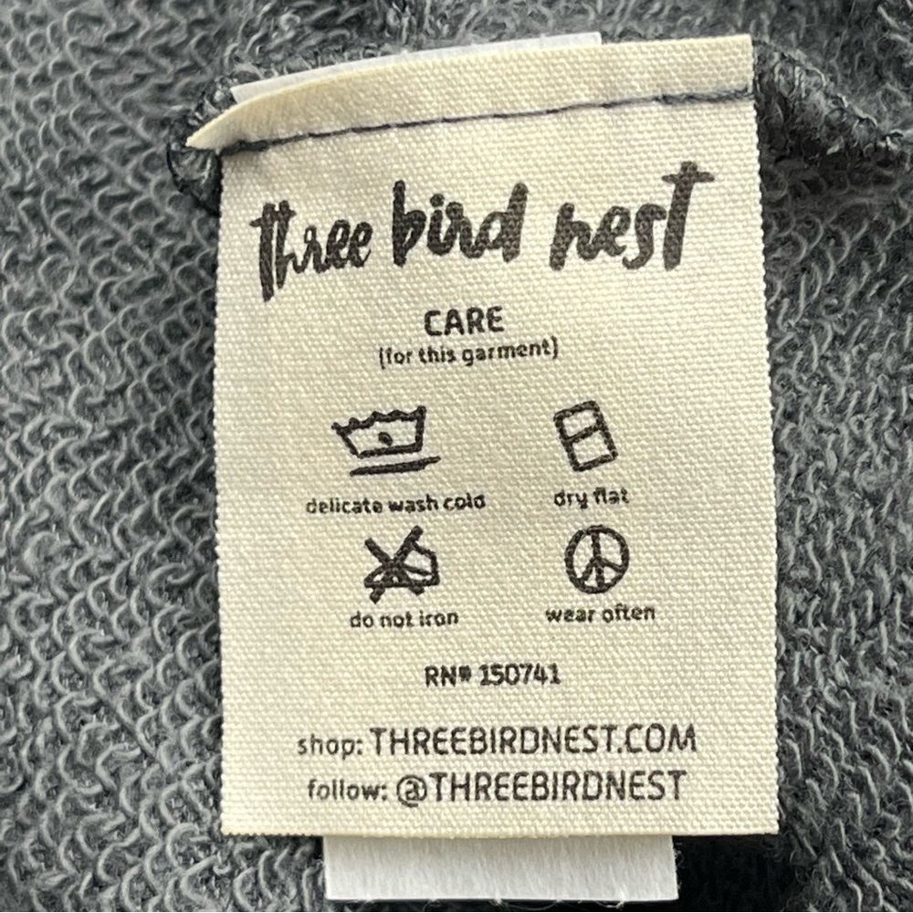 Three Bird Nest Moonlit Orchard Tunic Babydoll Dress Womens Medium Grey Gray NEW - Picture 4 of 12